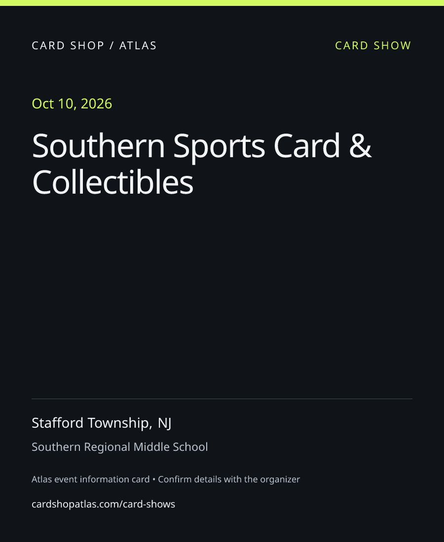 Southern Sports Card & Collectibles poster
