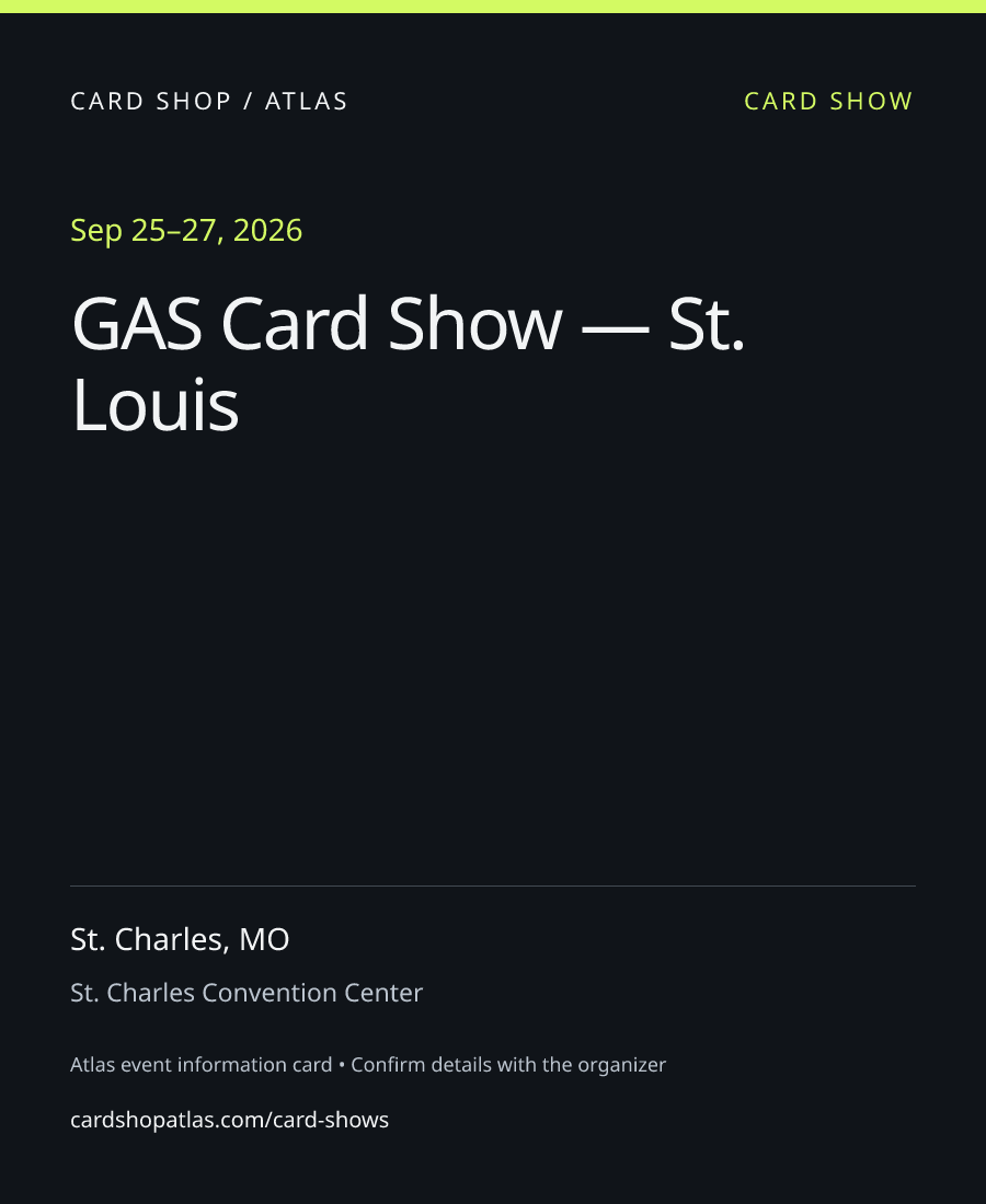 GAS Card Show — St. Louis poster