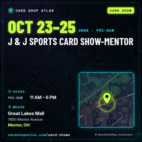 J & J Sports Card Show-Mentor poster