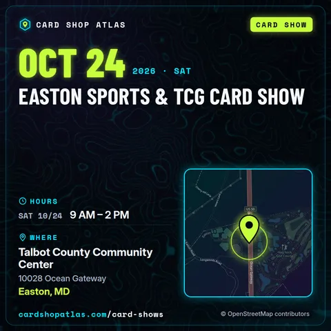 Easton Sports & TCG Card Show poster