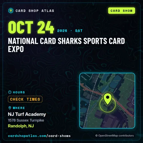 National Card Sharks Sports Card EXPO poster