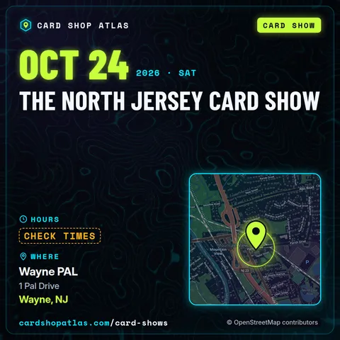 The North Jersey Card Show poster