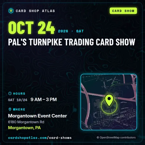 Pal's Turnpike Trading Card Show poster