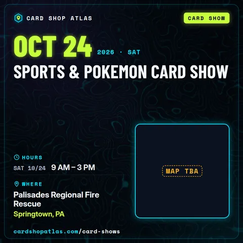 Sports & Pokemon Card Show poster