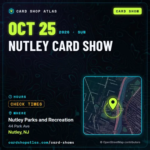 Nutley Card Show poster