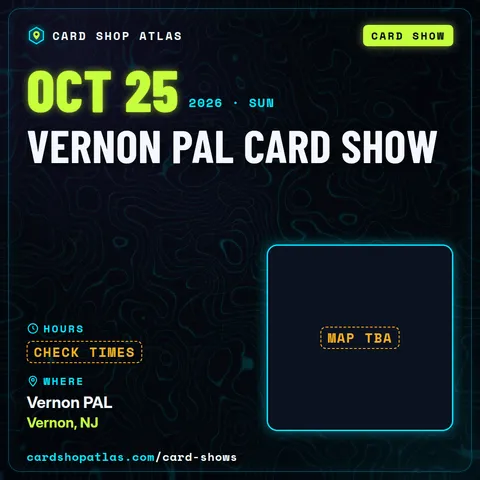 Vernon PAL Card Show poster