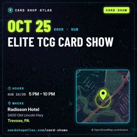 Elite TCG Card Show poster