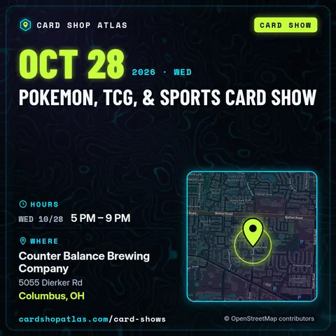 Pokemon, TCG, & Sports Card Show poster