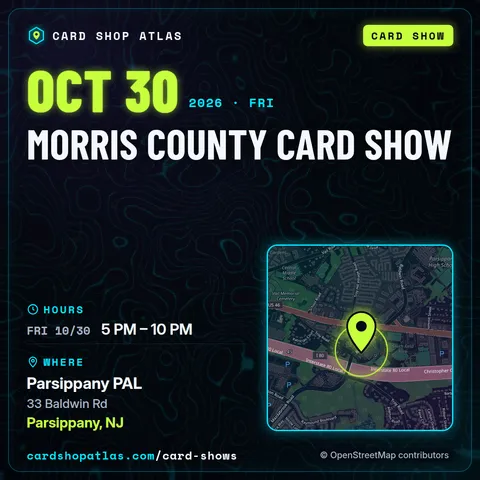 Morris County Card Show poster