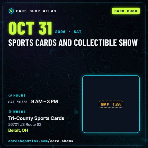 Sports Cards and Collectible Show poster