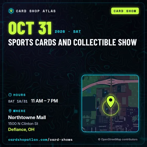 Sports Cards and Collectible Show poster