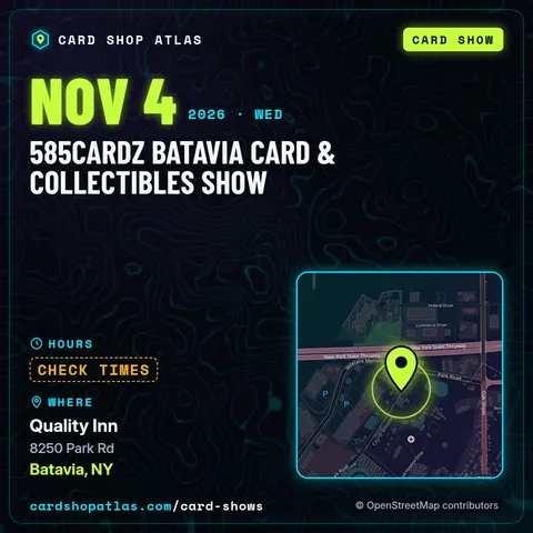 585Cardz Batavia Card & Collectibles Show poster