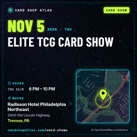 Elite TCG Card Show poster
