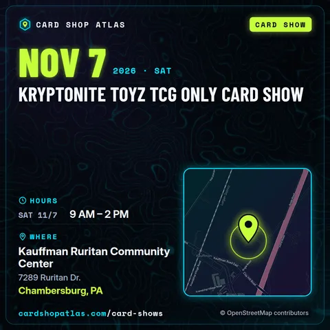 Kryptonite Toyz TCG Only Card Show poster