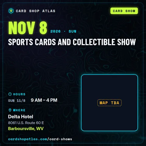 Sports Cards and Collectible Show poster