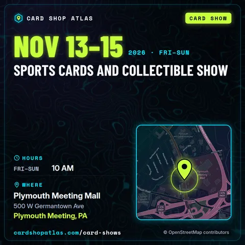 Sports Cards and Collectible Show poster