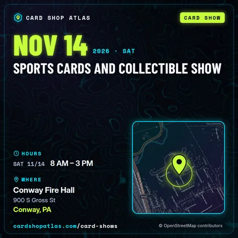 Sports Cards and Collectible Show poster