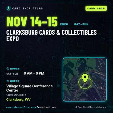 Clarksburg Cards & Collectibles Expo poster