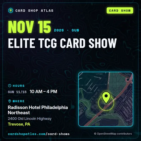Elite TCG Card Show poster