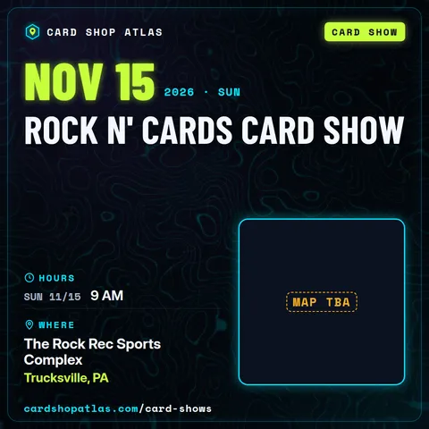 Rock N' Cards Card Show poster