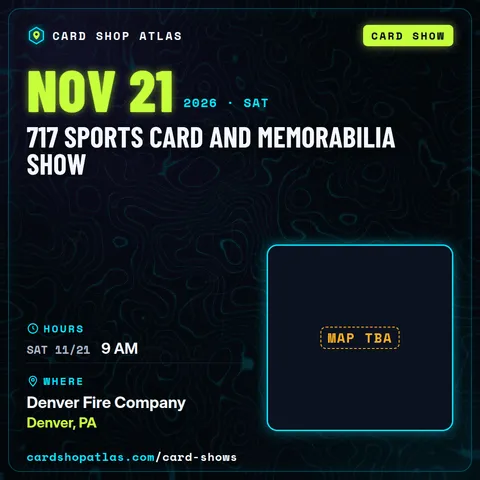 717 Sports Card and Memorabilia Show poster