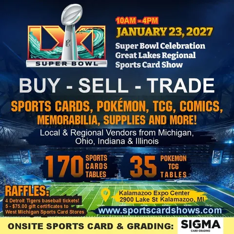 Great Lakes Sports Cards Show poster