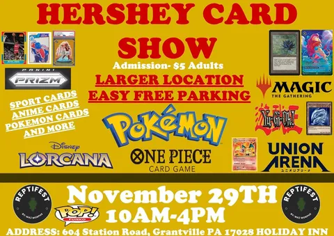 Hershey Card Show poster