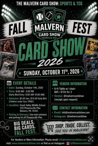 Malvern Card Show poster